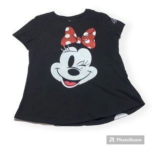 Disney Parks Minnie Mouse Shirt Women’s Large Polka Dot Graphic